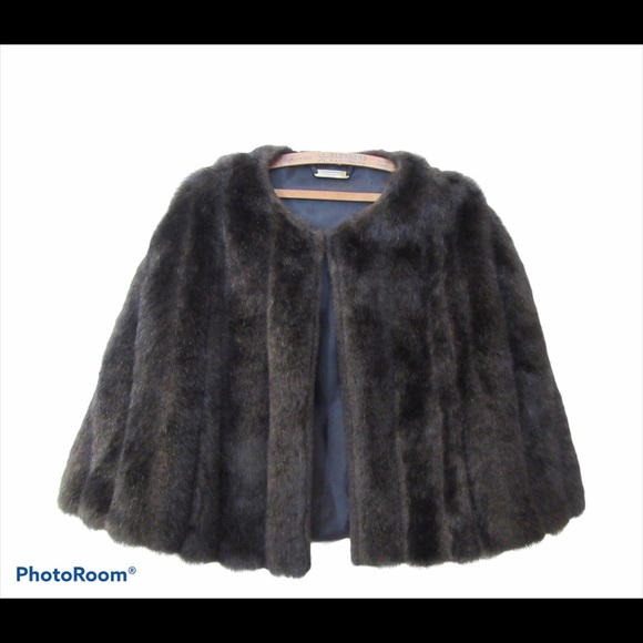 Brandon Thomas Jackets & Coats Brandon Thomas Brown Faux Fur Capecapelet Poshmark